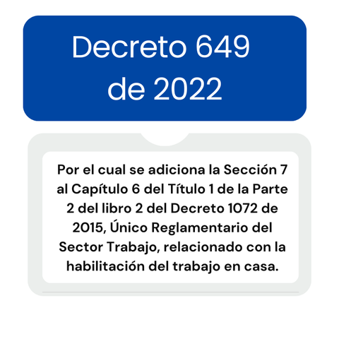 Decreto 649 de 2022