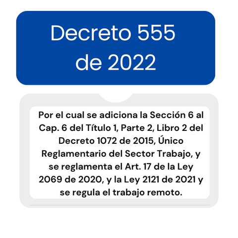 Decreto 555 de 2022
