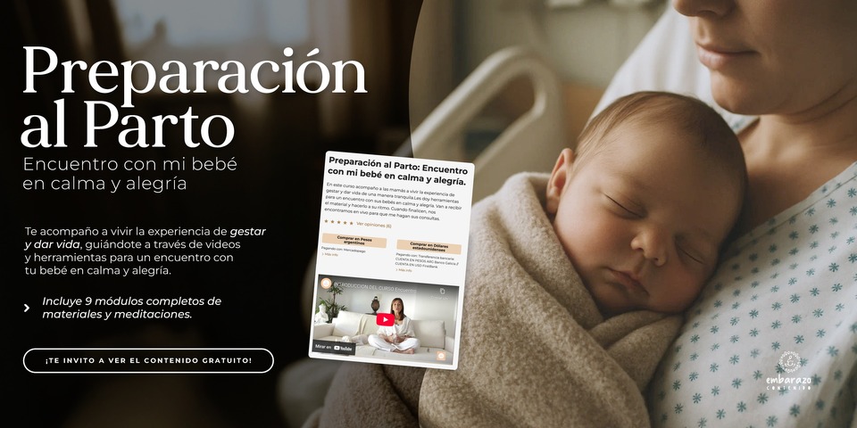 Preparación al Parto: Encuentro con mi bebé en calma y alegría.