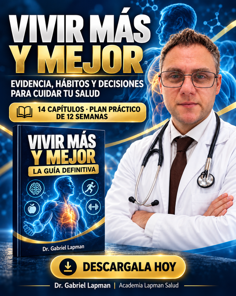 Vivir más y mejor: La guía definitiva Una guía práctica del Dr. Gabriel Lapman para cuidar tu salud, tu energía y tu autonomía.