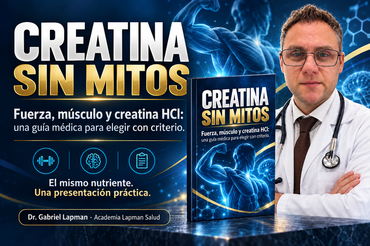 Creatina sin mitos La guía médica para entender la fuerza, el músculo y la creatina HCl.