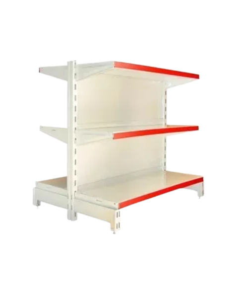 Góndola central 120 × 120 cm – Tramo adicional con 3 estantes