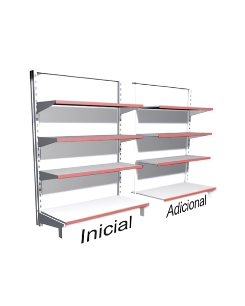 Góndola contrapared 200 × 120 cm – Tramo adicional