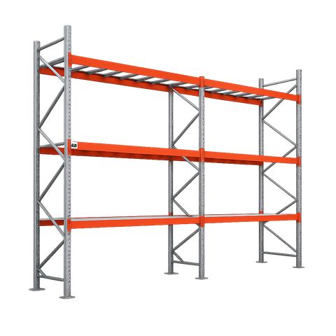 Rack pesado 6.00 alto x 100 x 2.30 – 3 niveles 2000 kg c/u