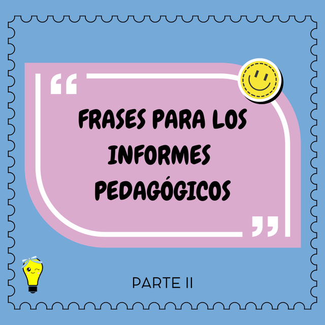 Frases para informes pedagógicos 2