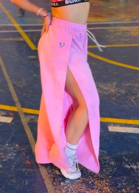 Pants abiertos rosas