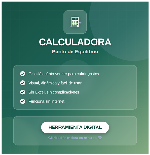 CALCULADORA DE PUNTO DE EQUILIBRIO | Herramienta Interactiva