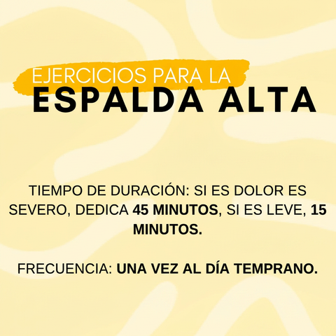 Ejercicios para espalda alta