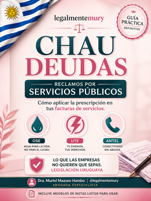 CHAU DEUDAS POR SERVICIOS PUBLICOS (LEGISLACIÓN URUGUAY)