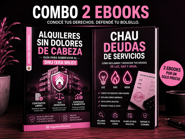 RECUPERA TU PAZ: COMBO IMPERDIBLE DE EBOOKS (ALQUILERES Y SERVICIOS)