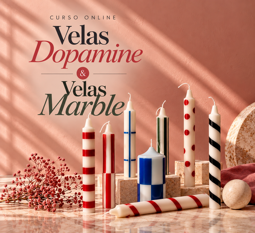 Curso de Velas Dopamine y Marble