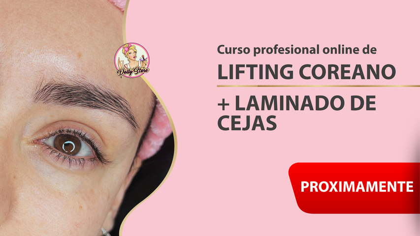 Curso profesional online De Lifting Coreano + Laminado de Cejas