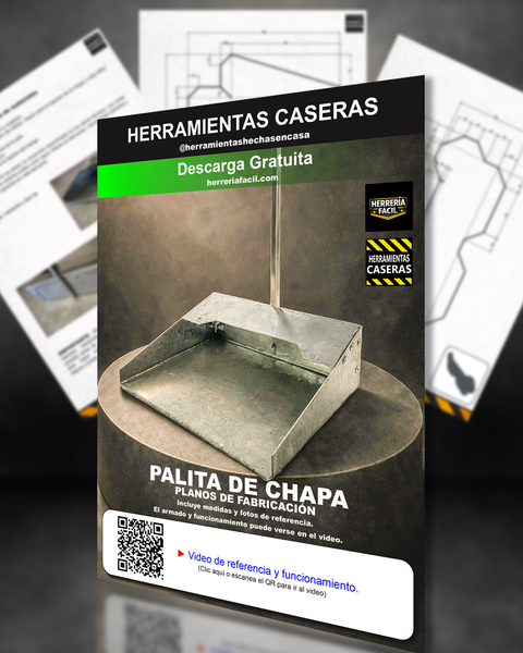 Palita de Chapa Reforzada – Planos PDF con Medidas