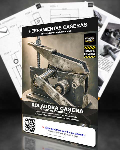 Planos Roladora Casera de Herrería