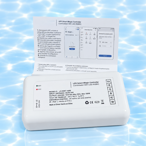 Controladora WiFi RGB para Iluminación LED de Piscinas