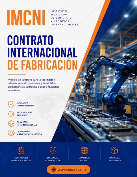 Formato de Contrato Internacional de Fabricación