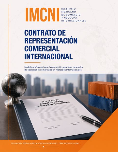 Formato de Contrato de Representación Comercial
