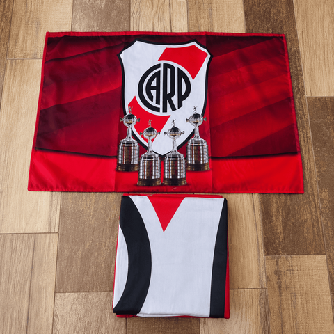 Sábanas River Plate Rojo y Blanco Premium