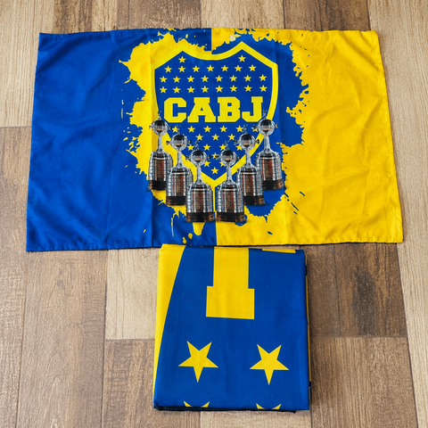 Sábanas Boca Juniors Azul y Oro Premium