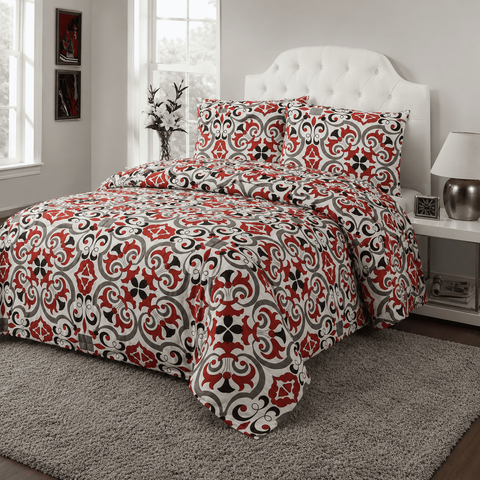 Colcha Mandala Roja Premium