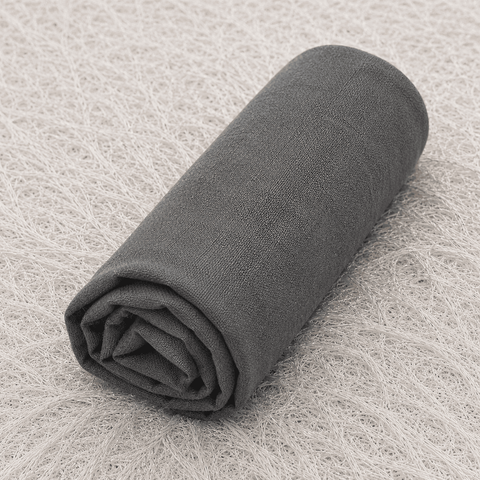 Sábana Ajustable Cubrecama Lisa Gris Premium Soft