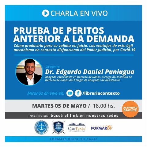 PRUEBA DE PERITOS ANTERIOR A LA DEMANDA