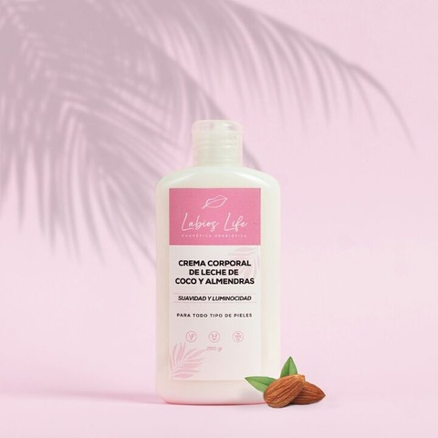 Crema hidratante de Leche de Coco y Almendras 