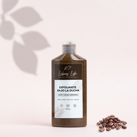 Exfoliante bajo la ducha café -cacao  