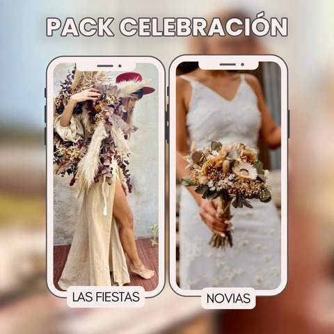25 OFF Pack x 2: Celebración con flores secas