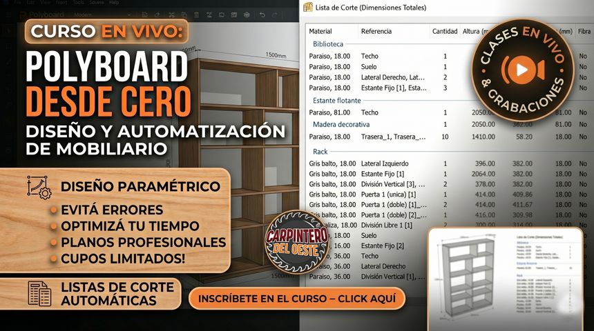 Polyboard desde Cero: Diseño Inteligente de Mobiliario