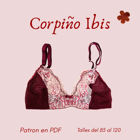 ✿ Molde PDF —Corpiño Ibis dior