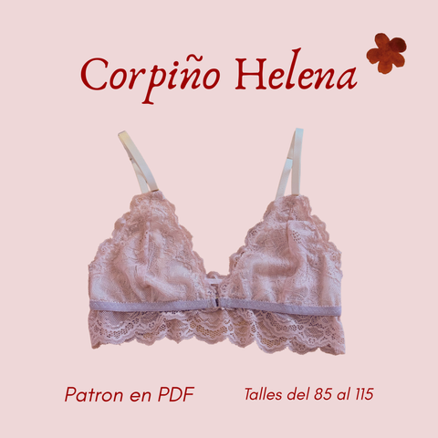 ✿ Molde PDF —Corpiño Helena