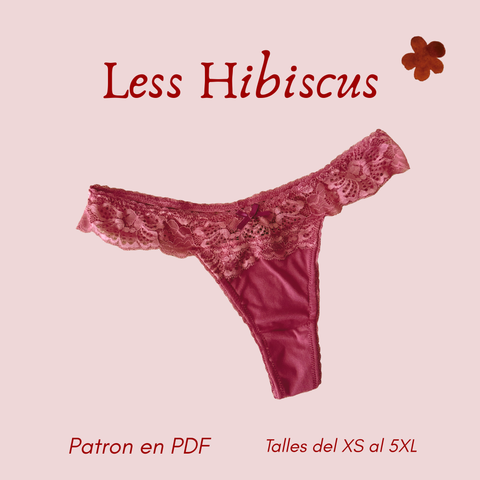 ✿ Molde PDF —Less Hibiscus