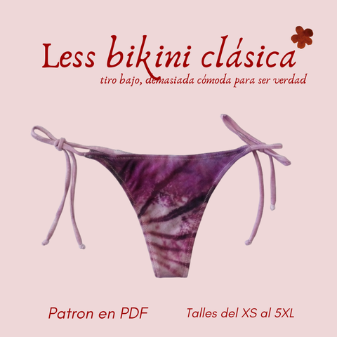 ✿ Molde PDF —Less bikini clásica