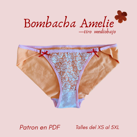 ✿ Molde PDF —Bombacha Amelie t.mediobajo