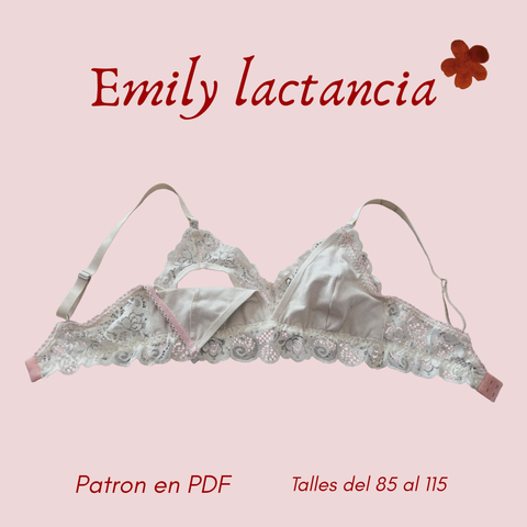 ✿ Molde PDF —Corpiño Emily lactancia