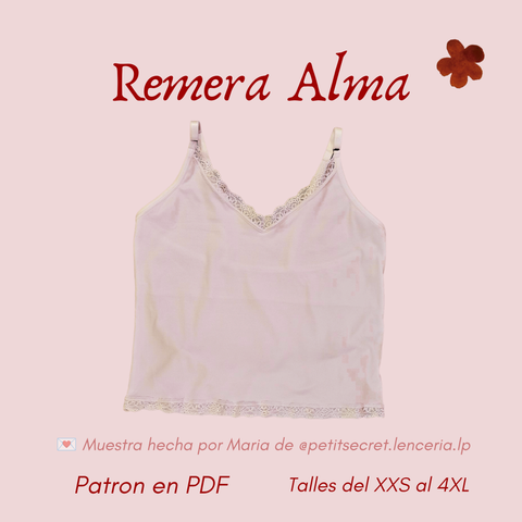 ✿ Molde PDF —Remera Alma