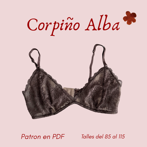 ✿ Molde PDF —Corpiño Alba