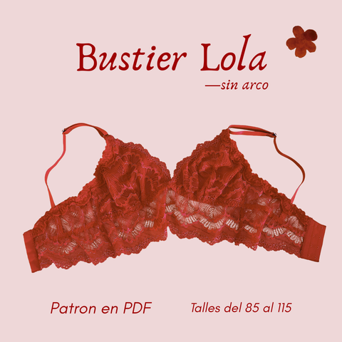 ✿ Molde PDF —Bustier Lola