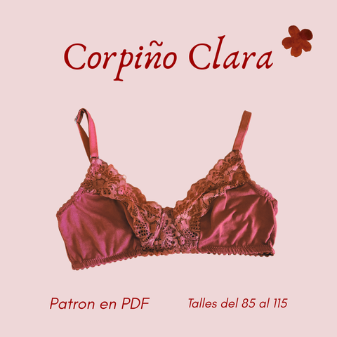 ✿ Molde PDF —Corpiño Clara
