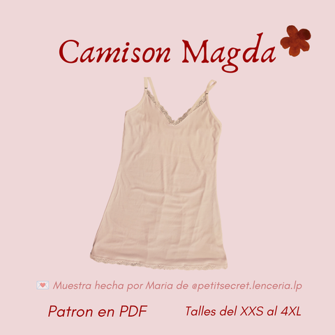 ✿ Molde PDF —Camisón Magda