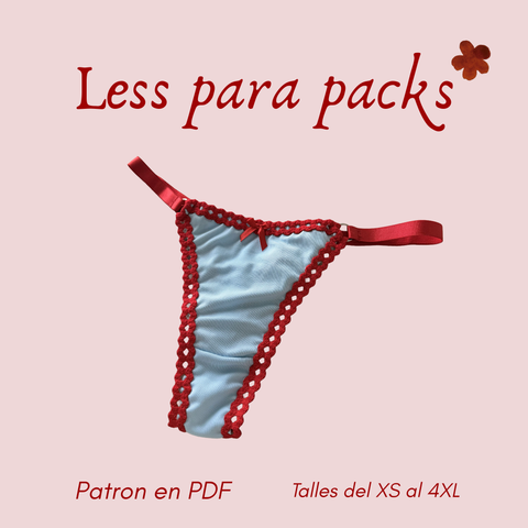 ✿ Molde PDF —Less regulable para packs