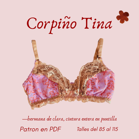 ✿ Molde PDF —Corpiño Tina