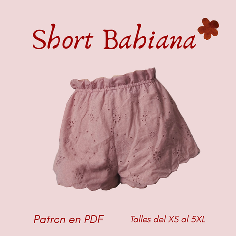✿ Molde PDF —Short Bahiana