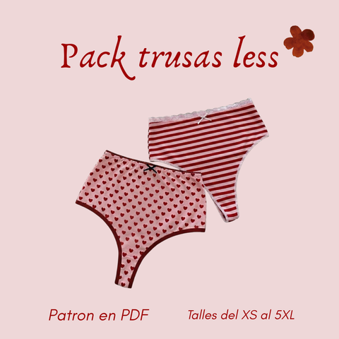 ✿ Pack moldes PDF —Trusas Less