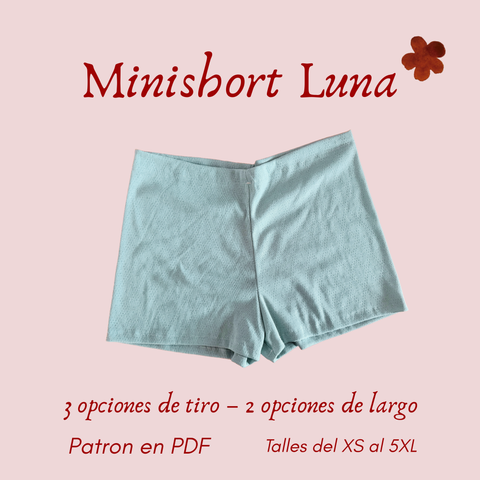 ✿ Molde PDF —Minishort Luna