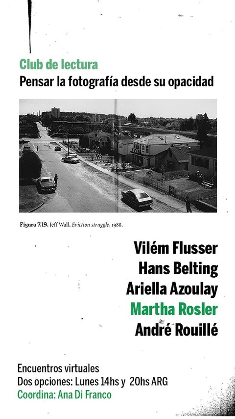 Club de lectura. Encuentro 30/11: Martha Rosler