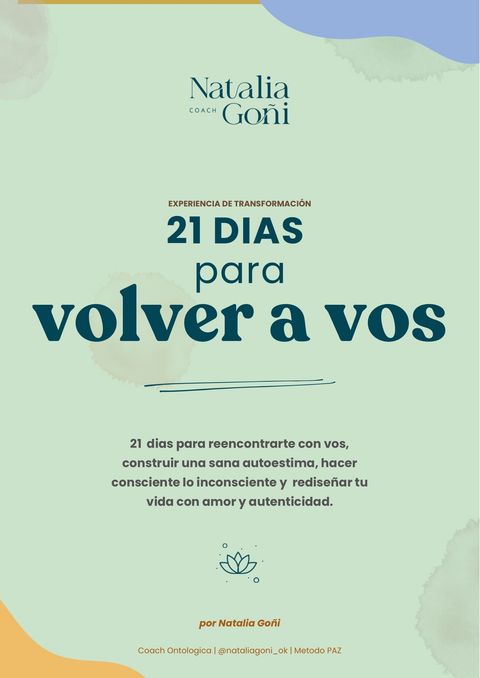 Experiencia 21 días para volver a vos