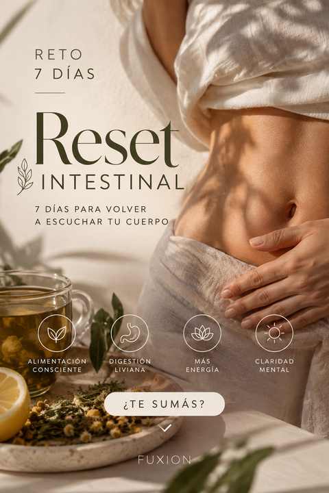 RETO 7 DÍAS · RESET INTESTINAL 🌿