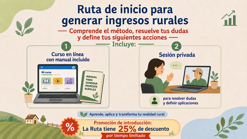 Ruta de inicio: Conoce el método para generar ingresos. Mejor compra.